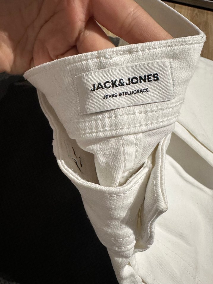 Beyaz Regular Fit Denim Erkek Kot Pantolon - Görsel 3