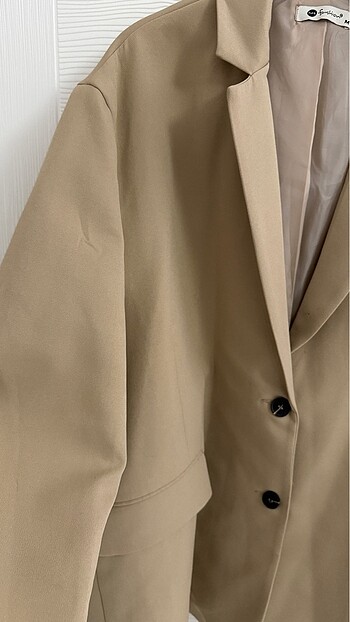 m Beden camel Renk Oversize blazer
