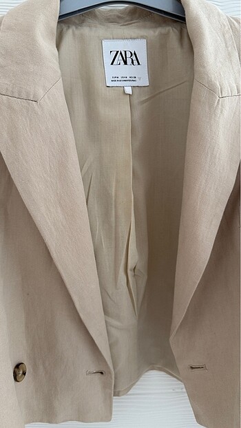 m Beden camel Renk Zara keten crop blazer
