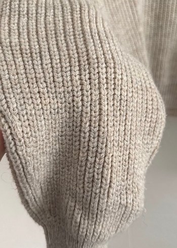 Gri Örgü Kadın Yarım Fermuarlı Kazak - Görsel 2