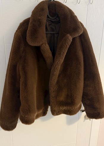 Mango suni kürk ceket - Görsel 4