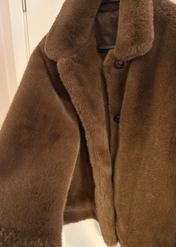 Mango suni kürk ceket - Görsel 2