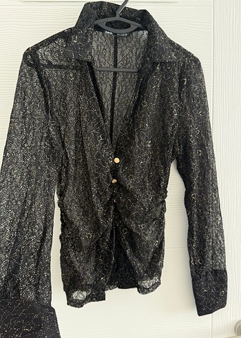 Zara dantel gömlek - Görsel 5