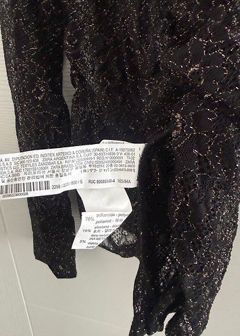 Zara dantel gömlek - Görsel 3