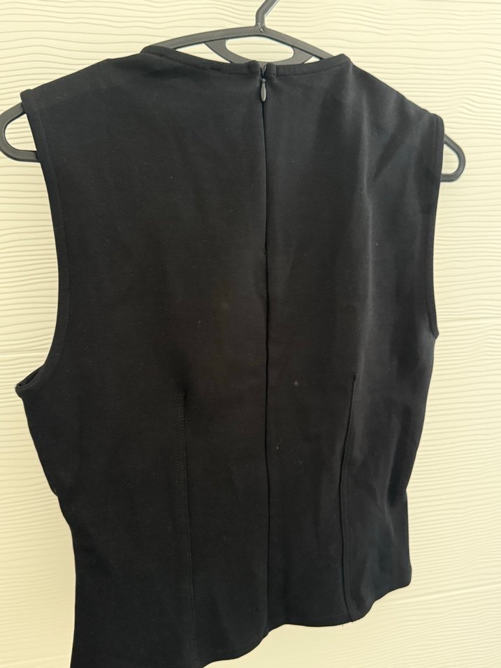 Zara kolsuz pamuklu üst - Görsel 4