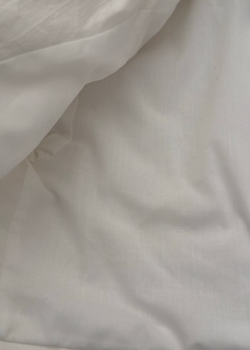 ZARA Beyaz Keten Mini Kısa Kollu Blazer - Görsel 6