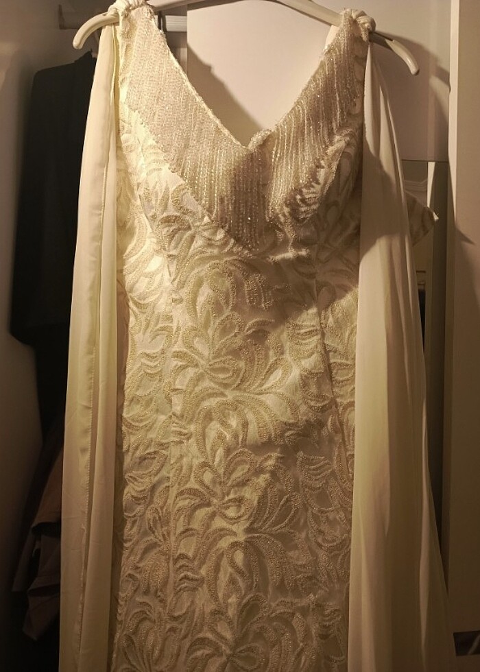 Tül detayli gelinlik - Görsel 2