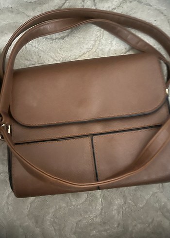 Kahverengi Deri Kadın Çanta - Görsel 3