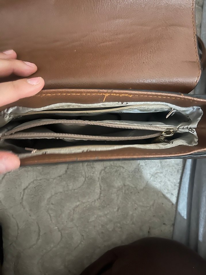 Kahverengi Deri Kadın Çanta - Görsel 2