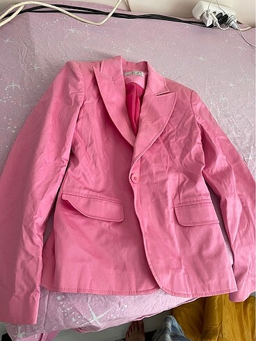 Pembe blazer ceket
