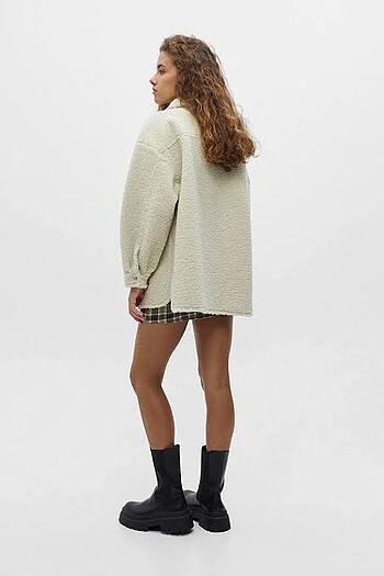 xs Beden camel Renk Pull&Bear Kurklu Ceket