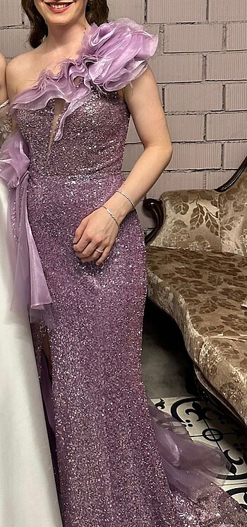 Alfabeta lila elbise - Görsel 5