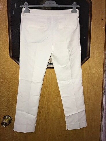 36 Beden Beyaz İpekyol Kumaş Pantolon