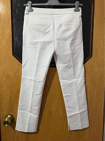 36 Beden beyaz Renk Beyaz İpekyol Kumaş Pantolon
