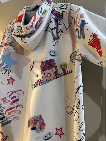 universal Beden çeşitli Renk Noi Desenli Sweat