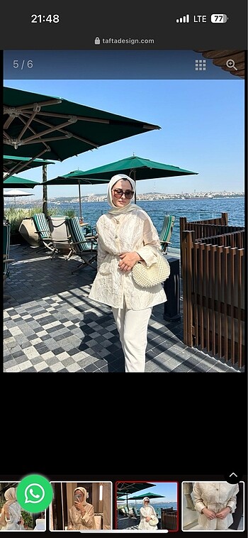 Zara Perla Tunik Tafta Bej