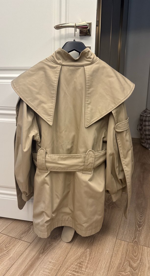 Bej Oversize Trençkot Blah Collection — görsel 5/6