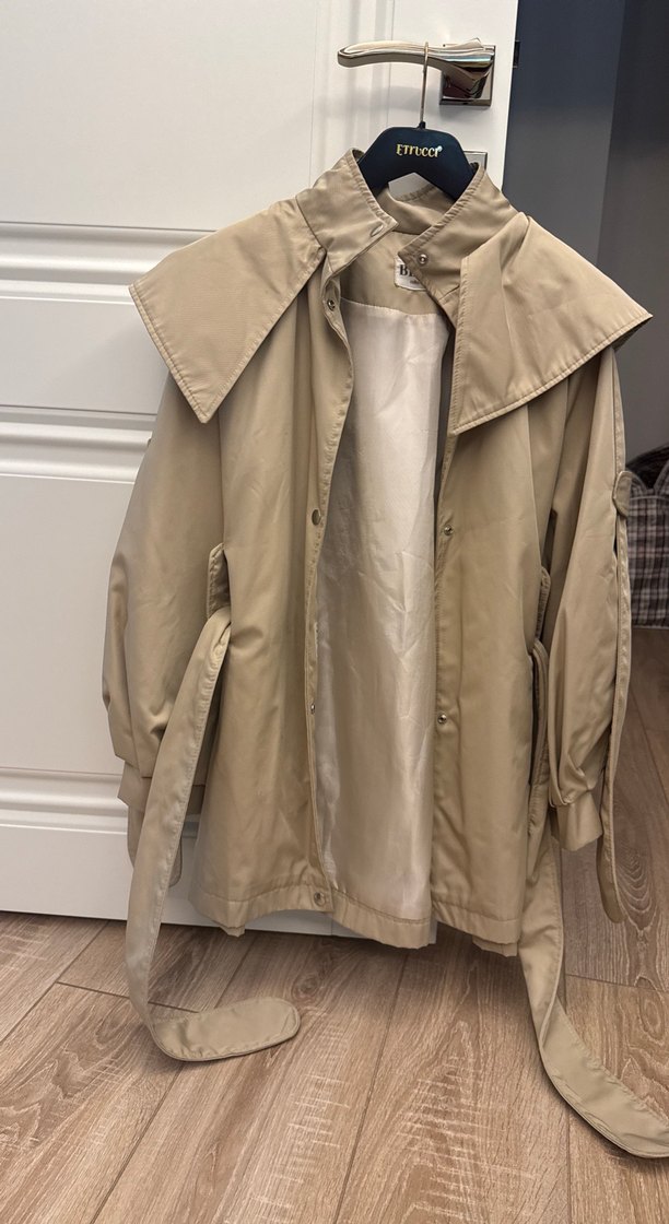 Bej Oversize Trençkot Blah Collection — görsel 4/6