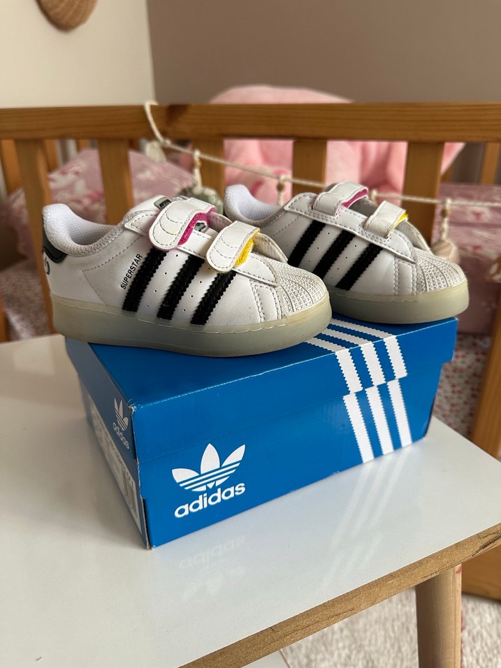 Unısex çocuk Beyaz Adidas Spor Ayakkabı - Görsel 3