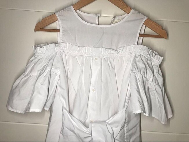 Zara fırfırlı 14 yaş elbise