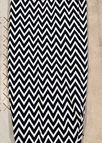 Zebra Desenli Kadın Uzun Etek - Görsel 2