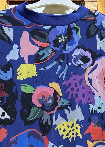 Çiçek Desenli Uzun Bohem Elbise - Görsel 4