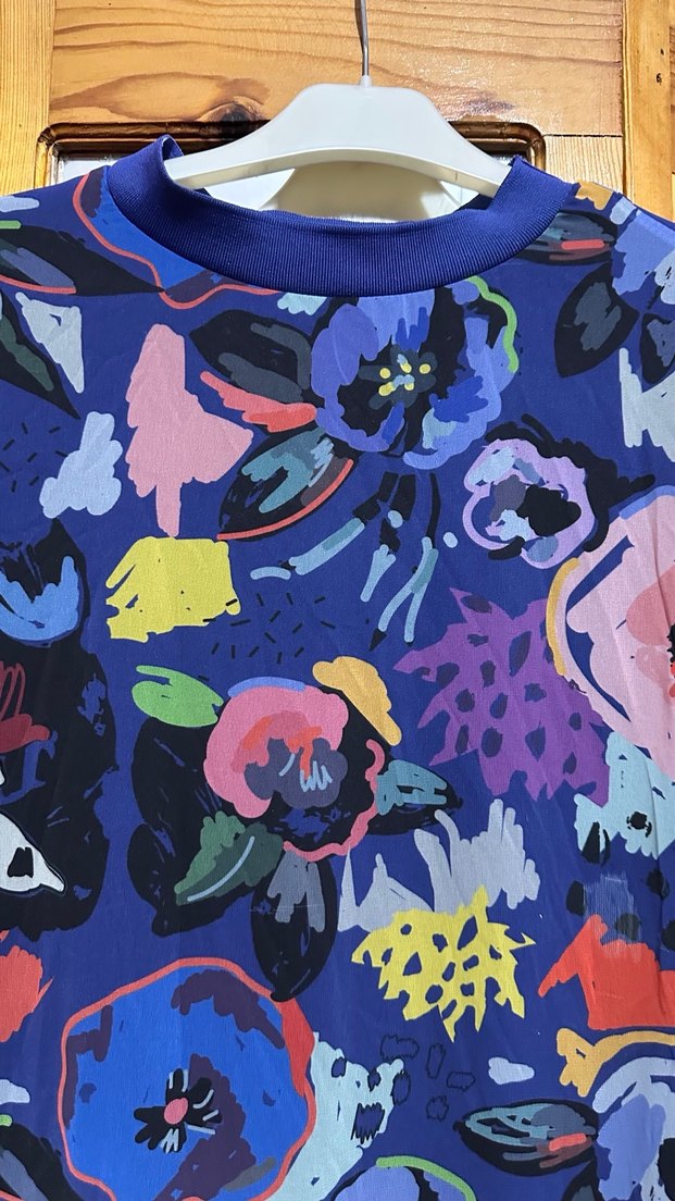 Çiçek Desenli Uzun Bohem Elbise - Görsel 4