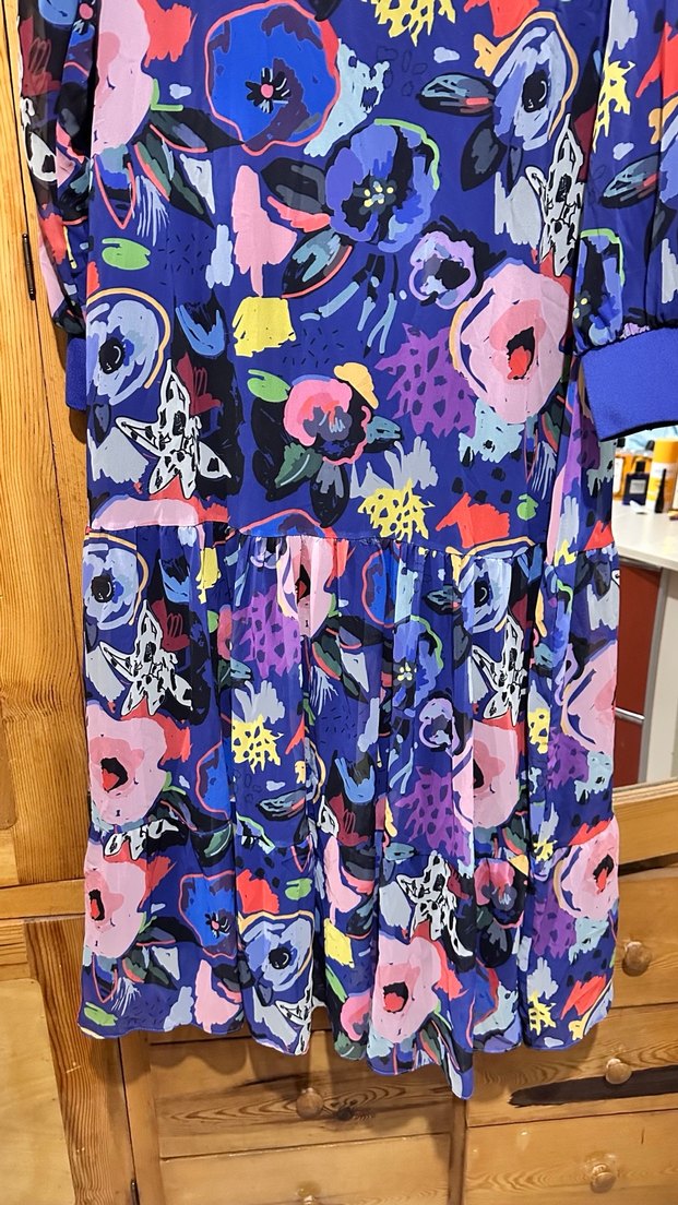 Çiçek Desenli Uzun Bohem Elbise - Görsel 2