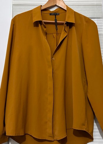 Düğmeli Kadın Salaş Gömlek - Görsel 2