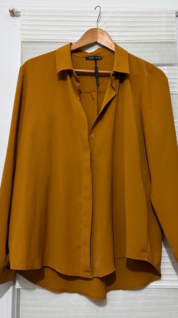 Düğmeli Kadın Salaş Gömlek - Görsel 2