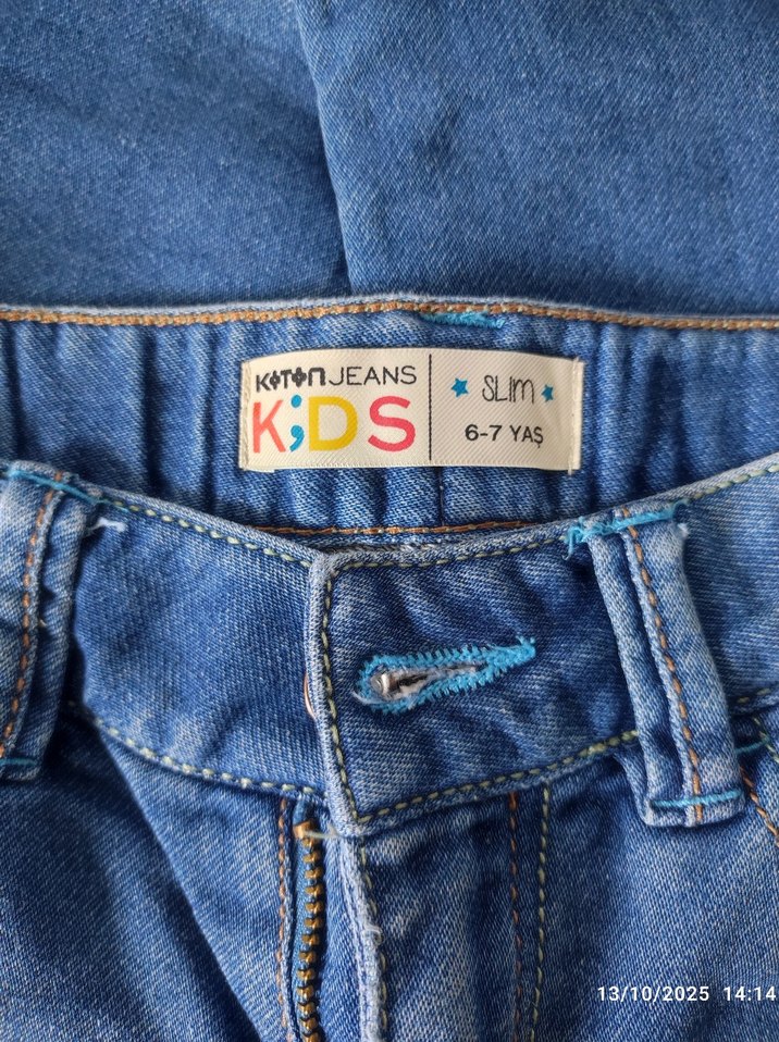 Koton Kız Çocuk Kot Pantolon - Görsel 2