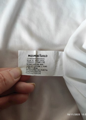 Kapüşonlu Renkli Kız Çocuk Yağmurluk - Görsel 3