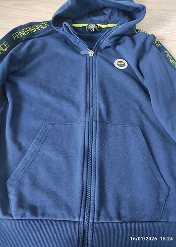 Fenerbahçe Kapüşonlu Fermuarlı Çocuk Sweatshirt - Görsel 6