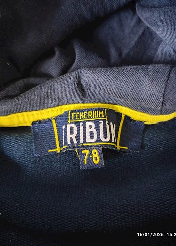 Fenerbahçe Kapüşonlu Fermuarlı Çocuk Sweatshirt - Görsel 2