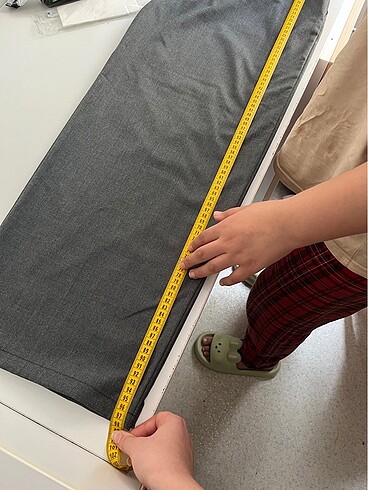 ACIL  BERSHKA bel detayli kumas pantolon - Görsel 5