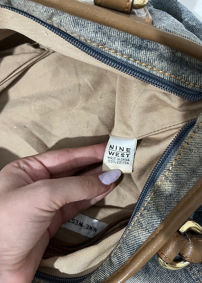 VINTAGE NINE WEST ÇANTA ORIJINAL - Görsel 5