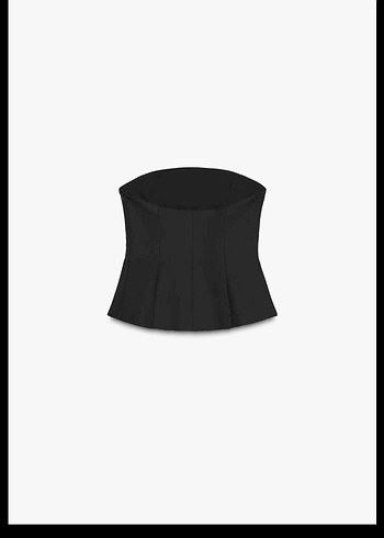 Zara Siyah Straplez Mini Büstiyer - Görsel 2