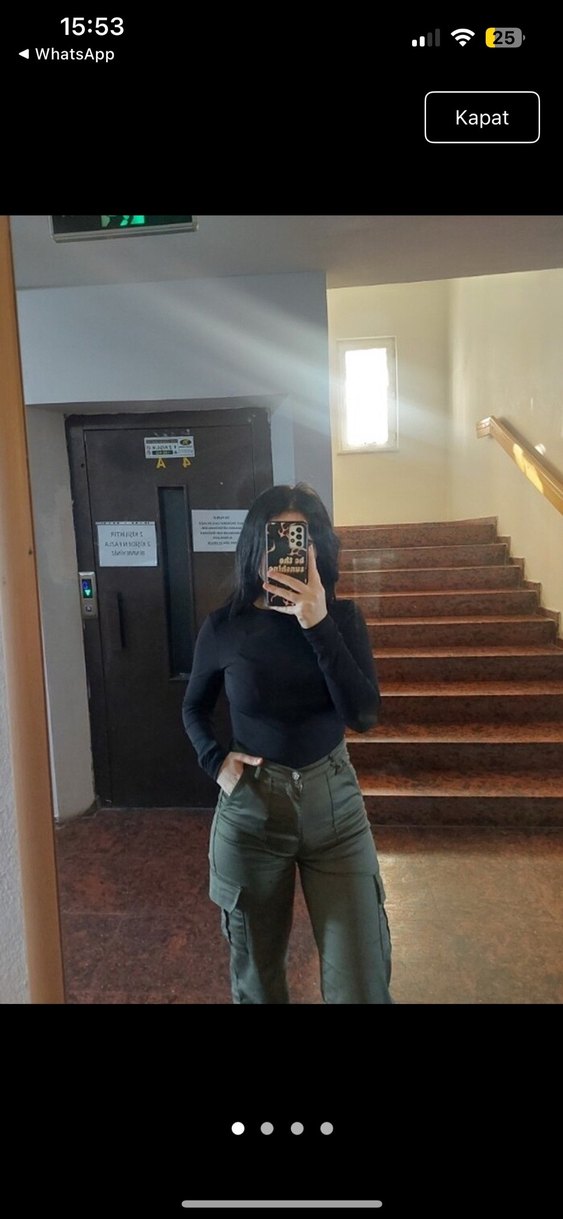 Kadın Regular Fit Kahverengi Midi Jean - Görsel 3