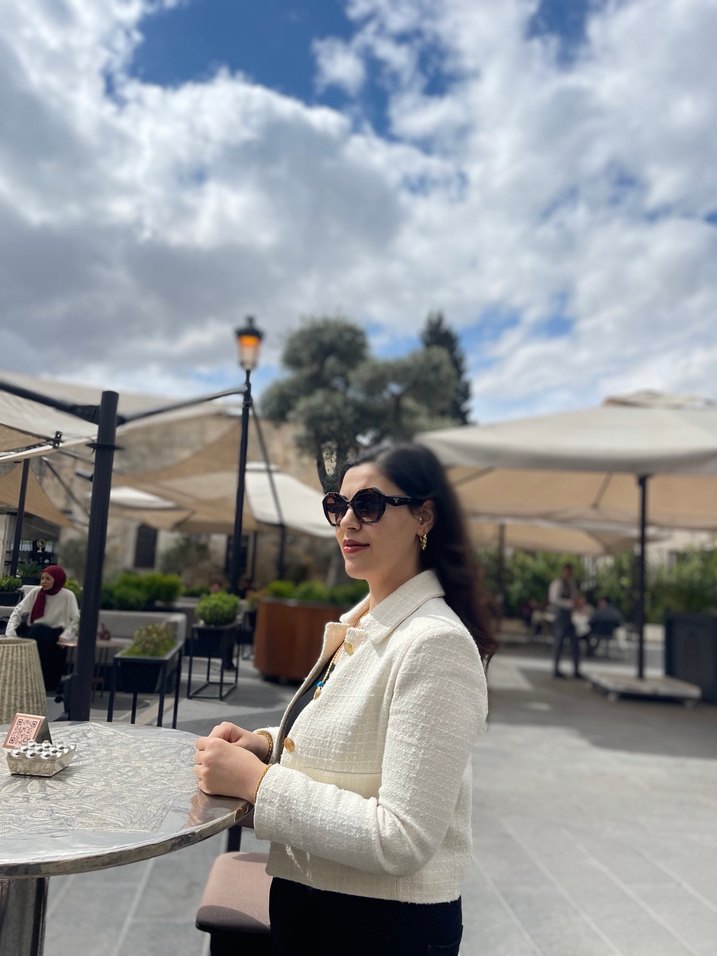 Beyaz Mini Kadın Blazer Ceket - Görsel 2