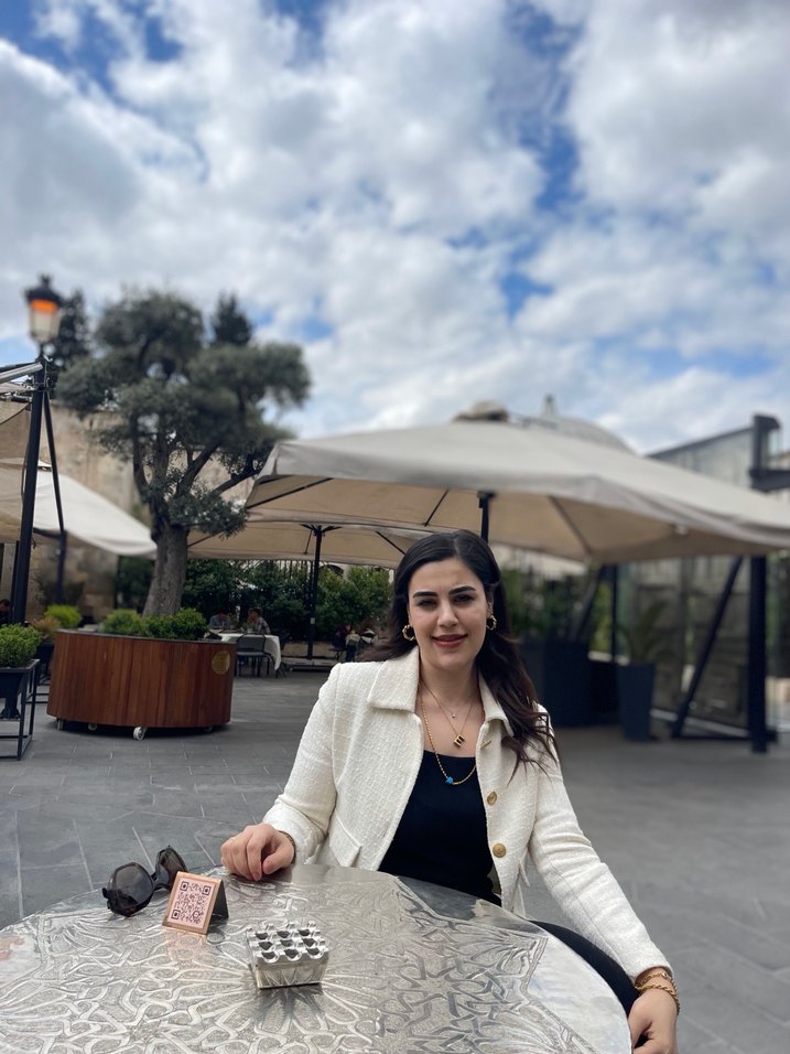 Beyaz Mini Kadın Blazer Ceket - Görsel 4