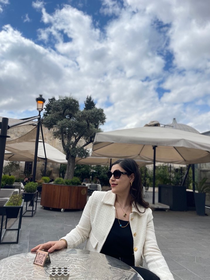 Beyaz Mini Kadın Blazer Ceket - Görsel 5