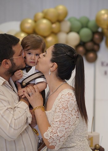 Dantel İşlemeli Beyaz Midi Nişan Elbisesi - Görsel 4