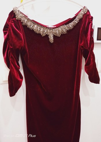 kadife elbise - Görsel 6