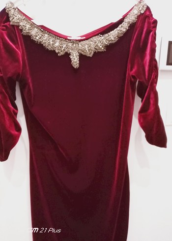 kadife elbise - Görsel 5
