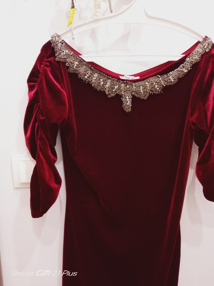 kadife elbise - Görsel 3