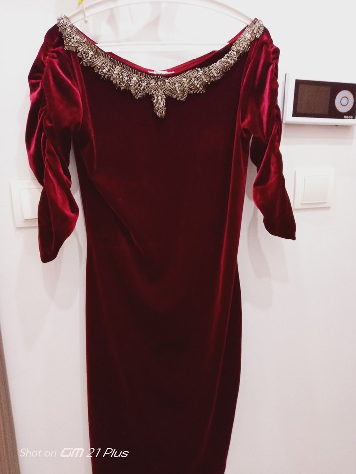 kadife elbise - Görsel 2