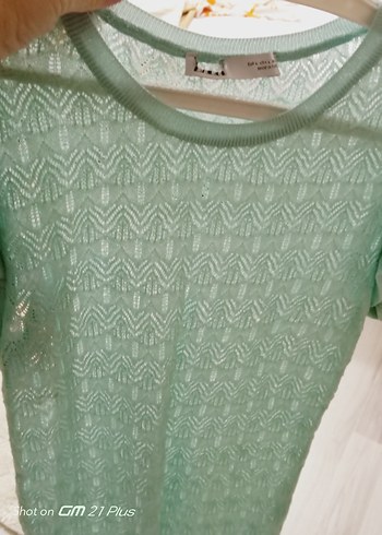 Dantel Detaylı Yeşil Hamile Bluzu - Görsel 4