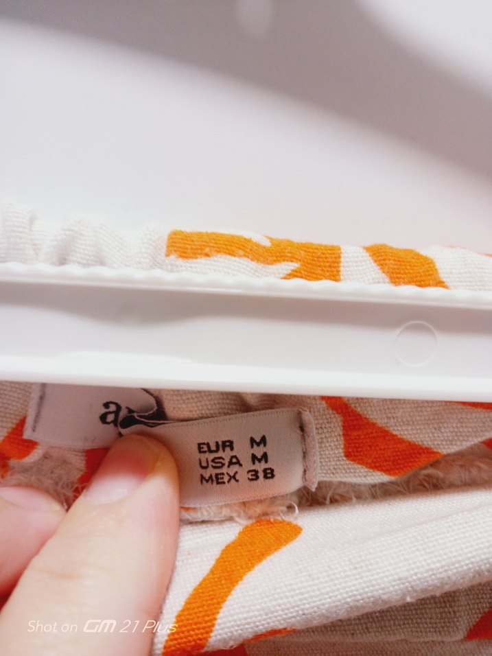 Turuncu Baskılı Bohem Kadın Kumaş Pantolon - Görsel 5