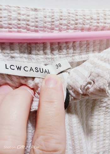 Kadın Beyaz Pamuklu Pilili Kumaş Pantolon - Görsel 5