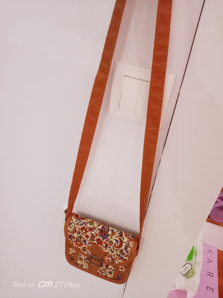 Renkli Desenli Tokalı Bohem Kadın Çanta - Görsel 4